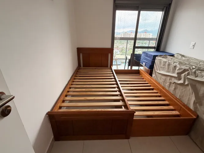 Bicama solteiro com gavetas