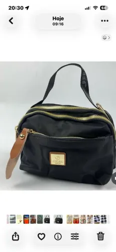 Bolsa de ombro ou mão Preto