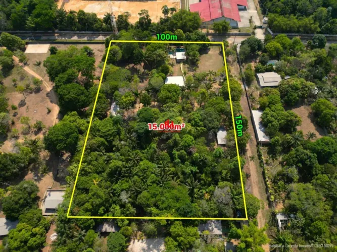Chácara com 15.000m² de esquina 100% Documentado