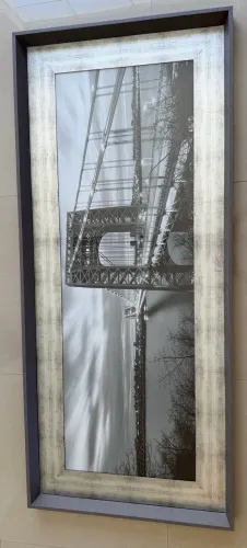 Quadro com moldura Ponte George Washington 1,50x 0,65