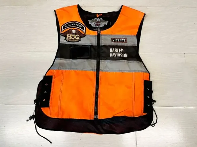 Colete original Harley Davidson Road Captain - Estado: Usado - Tamanho: M/L (serve tamanho