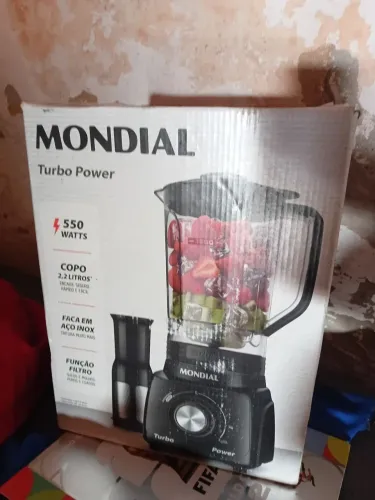 Liquidificador mondial turbo novo com filtro