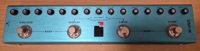 Pedaleira para Guitarra M-VAVE TANK-G