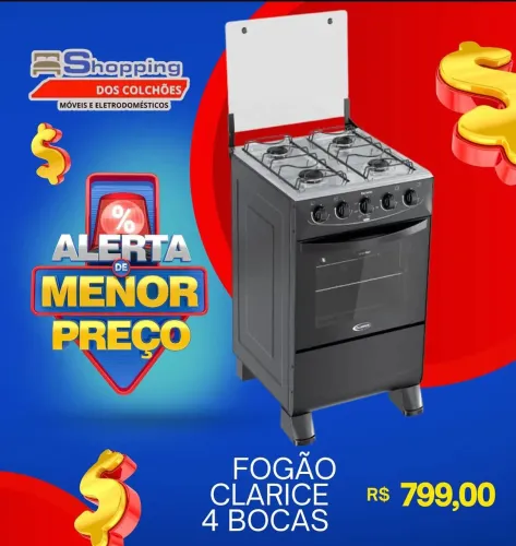 Fogão a Gás 4 Bocas -Frete Grátis!!!