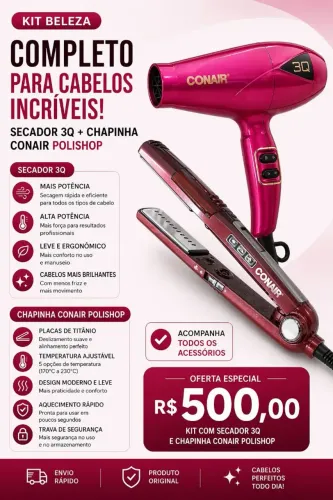 Chapinha e secador 