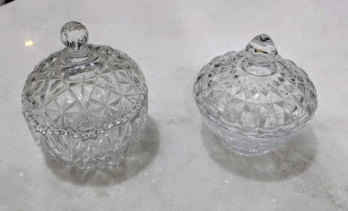 Compoteiras de vidro decorada