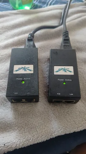 Kit 2 Injetores PoE Ubiquiti 24V 0,5A Originais