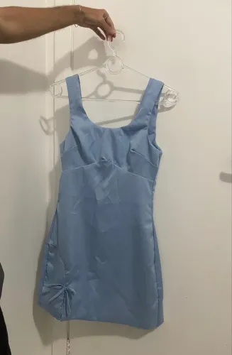 Vestido azul alfaiataria premium - NOVO