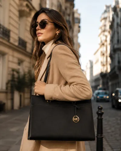 Michael Kors Bolsa Couro Jet Set Travel Tote de Couro Saffiano Nova Importada dos EUA