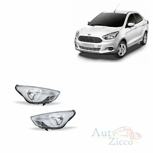 Farol Ford Ka 2015 à 2017 Cromado