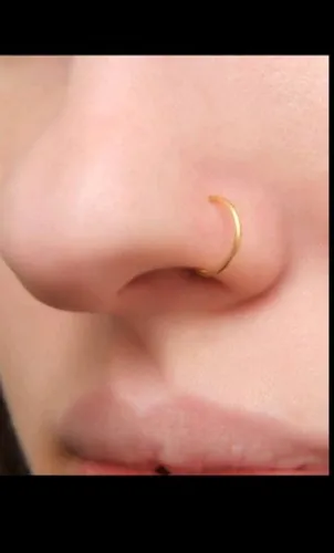 Piercing p/ Nariz Argolinha Ouro