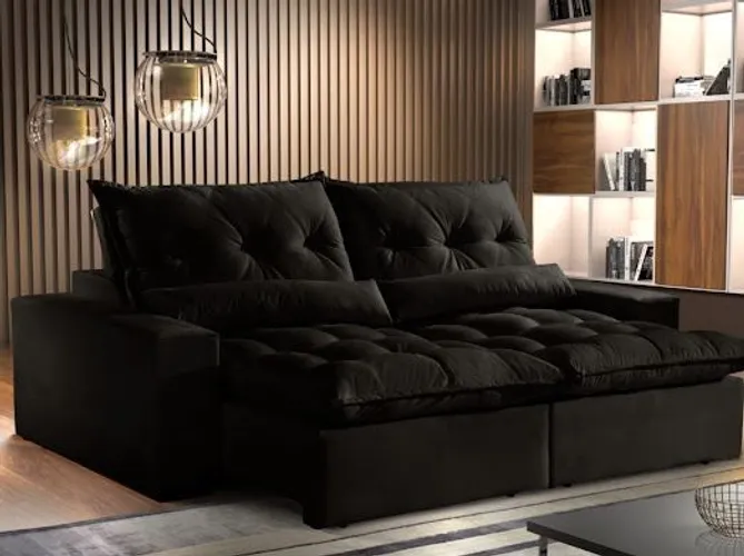Sala sofá retrátil e reclinavel de 230 cm 
