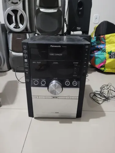 Som panasonic sa ak750 muito forte 660w 5 cds