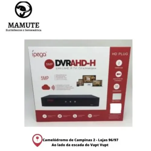 Dvr Ípega KP-CA230 04 canais 5MP 5 em 1