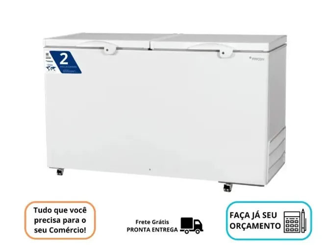 Congelador Novo 504L 2 Anos de Garantia Industrial