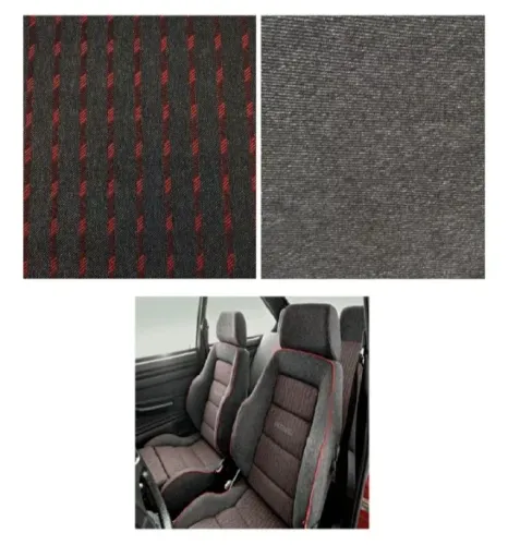 Kit tecido reforma para banco dianteiro Recaro Arpoador Vermelho Gol Passat 