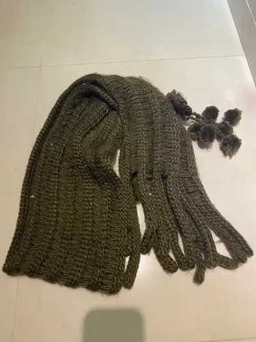 Cachecol Femino verde militar grande