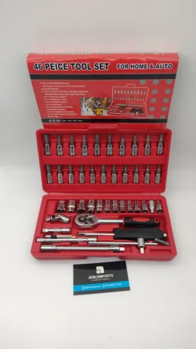 Kit chave socket catraca 46 peças/entrega grátis