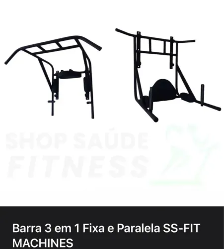 Barra fixa de parede  3 em 1 