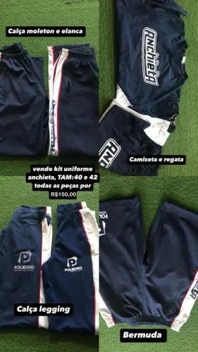 kit uniforme Anchieta Tam. 40/42