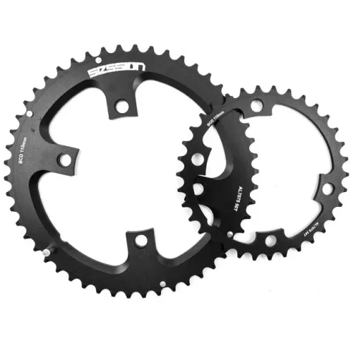 Coroas Dupla Bicicleta Speed Session 50-34d p/ Pedivelas Shimano 4 furos BCD 110mm 9156