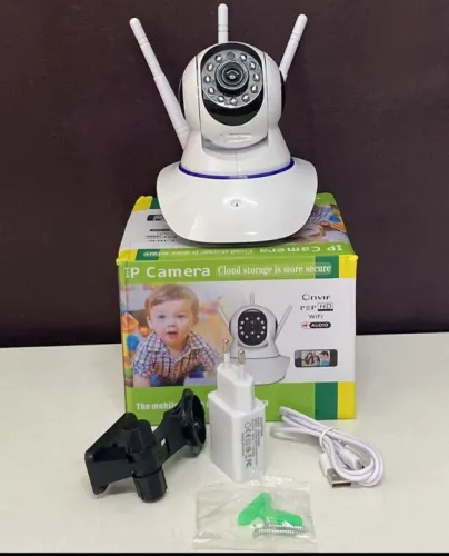 Camera wifi interna 03 antenas com áudio