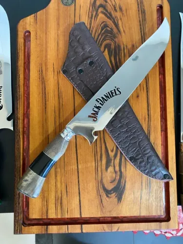 Gravação GRÁTIS- Faca Artesanal Inox 10 polegadas