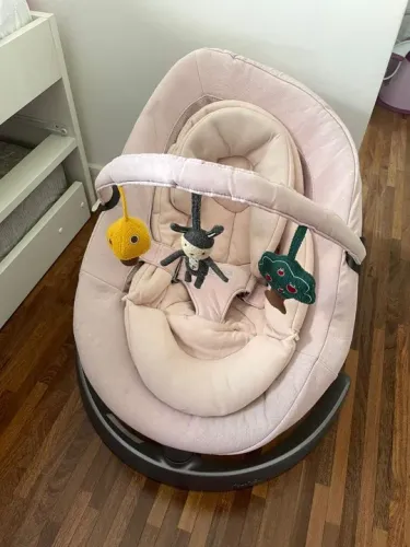 Cadeira De Balanço Para Bebê Nuna Grow Blush