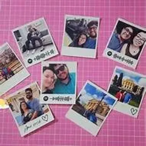 FOTO POLAROID COM IMÃ DE GELADEIRA