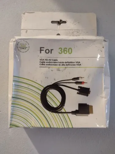 cabo av paralelo xbox 360