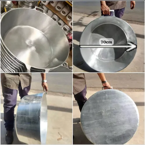 Panela 70 cm alumínio batido (faz cerca de 20 kilos de arroz)