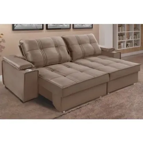 Sofá Retrátil e Reclinável Conforto Premium