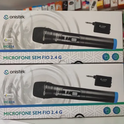 Microfone Sem Fio 2.4G Onistek MC824