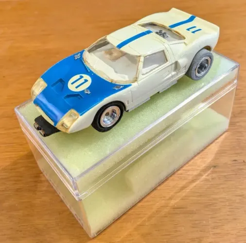 Autorama Estrela Ford Gt 40 Branco Azul - Original - Anos 60