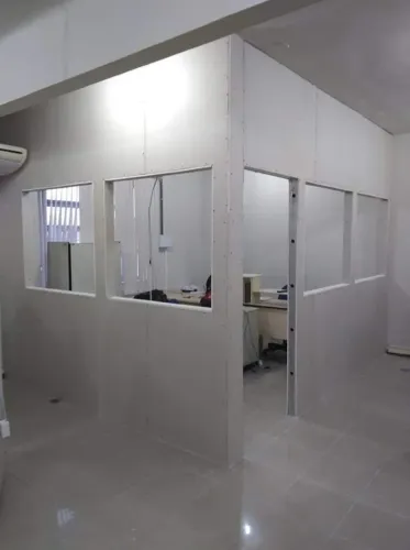 divisórias de gesso, drywall