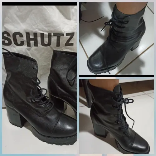 Bota Coturno Schutz Preta NOVA. 
