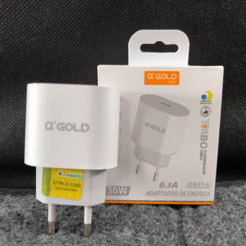 Carregador Turbo 30W USB-C ?'GOLD Pro - CA31-4