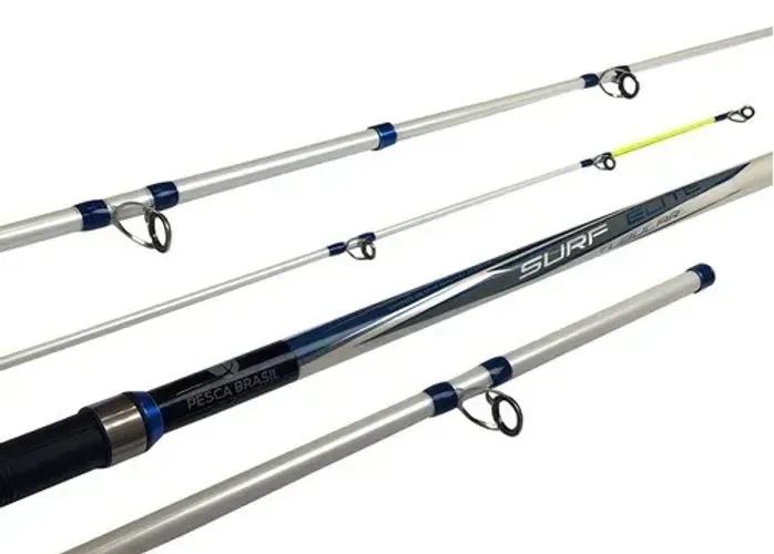 [ NOVA ] Vara de Pesca Praia Surf Casting Pesca Brasil 3,90m (250g) - 3 Partes