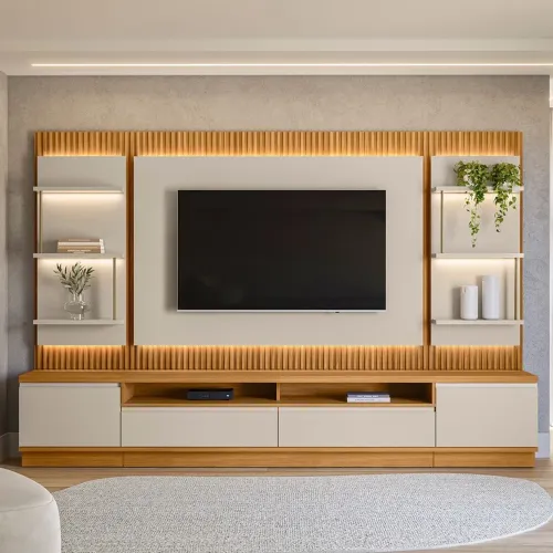 Conjunto Rack / Painel São Paulo - Entrega Rápida