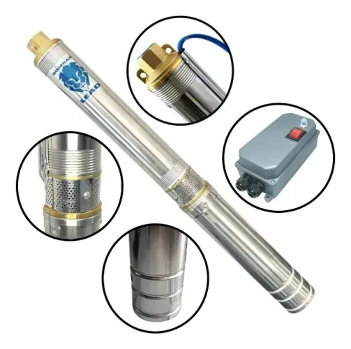 BOMBA SUBMERSA LEAO 1/2CV 220V C/CONTROL MBP 3R3PB-09 180 0.5 M 60