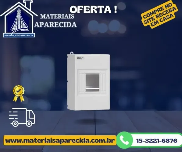 Centro Disjuntor Externo 4 Disjuntores Steck