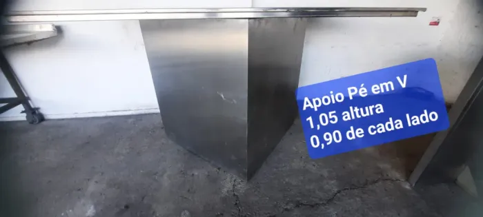 PIAS BANCADAS MESA INOX IDEAL PARA COMÉRCIO E INDÚSTRIA
