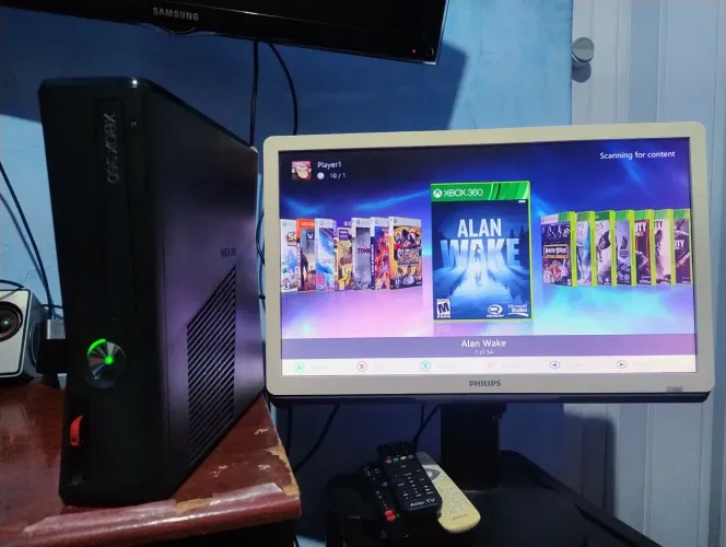 Xbox 360 c/ 64 jogos no hd