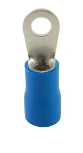 Kit 20un Terminal Olhal Anel 16mm Azul M6 Argola P. Isolado