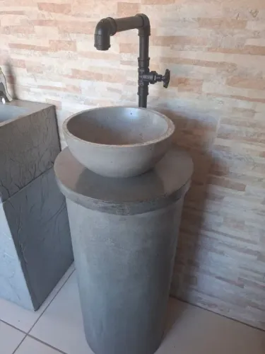 Cuba de piso para Banheiro e lavatório - Estilo Industrial