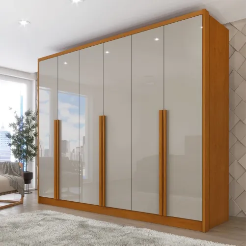 Guarda-Roupa 6 Portas Realeza 2,74 m- Produto Novo Entrega Rápida