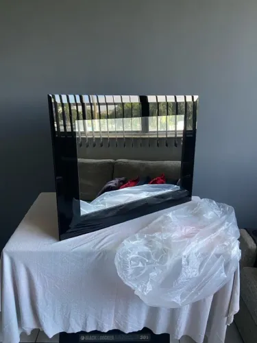 Espelho decorativo c/ Moldura Preta Lapidada!!