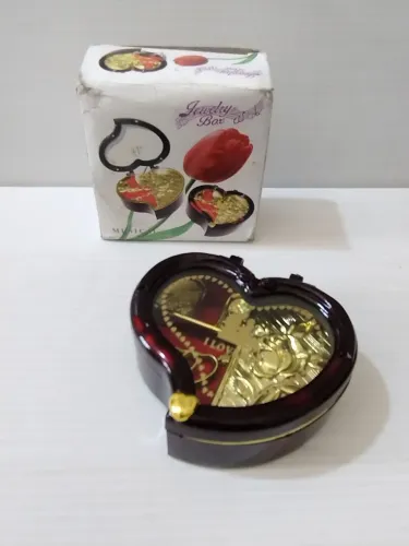 Porta Jóias Musical Vintage Raro (luz e som)