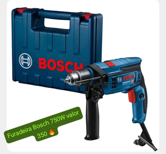 Furadeira Bosch Nova na maleta
