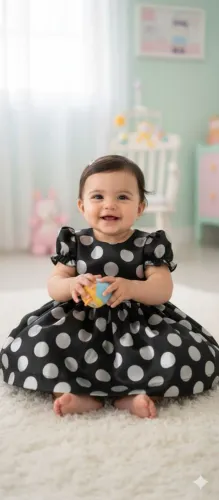 Vestido bebê 6 a 9 meses lindíssimo. Usado 1x , modelo festa fica bem Armadinho com tule